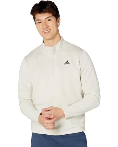 adidas Standard Colorblock Dwr Quarter Zip Pullover - White