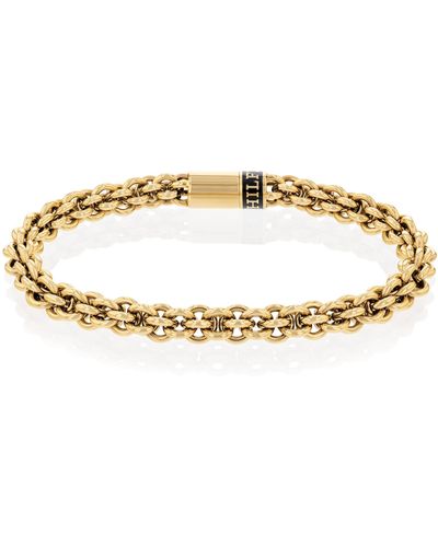 Tommy Hilfiger Gold-plated Chain Bracelet| A Timeless Accent | Featuring Intertwined Chain Detail | Elevate Your Everyday Look| - Multicolor