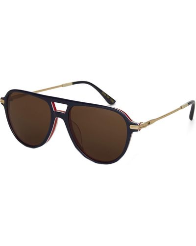 TOMS Polarized Aviator Sunglasses - Brown