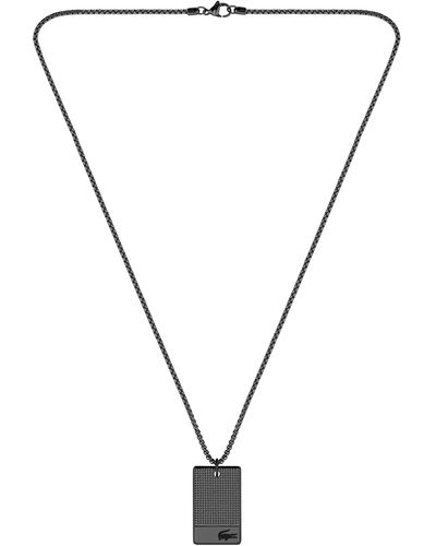 Lacoste Halskette für Kollektion STENCIL Schwarz - 2040189 - Mettallic