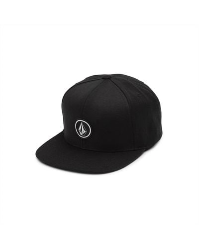 Volcom Mens Quarter Twill Hat Baseball Cap - Black