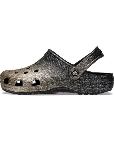 Crocs™ Classic Sparkly Clogs | Metallic and Glitter Shoes for - Schwarz
