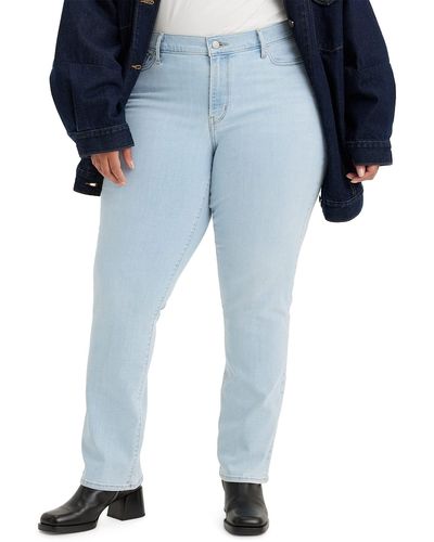 Levi's Plus-size 414 Classic Straight Jeans in Blue