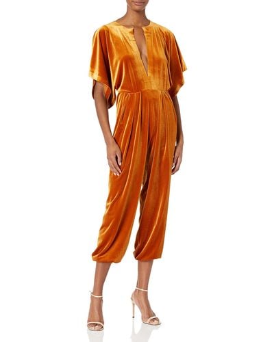 Norma Kamali Womens Rectangle Jog Jumpsuit - Orange