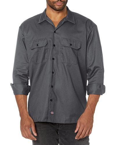 Dickies Long Sleeve Work Shirt - Gray