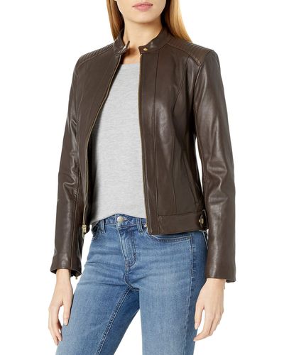 Cole Haan Leather jackets for Women | Online Sale up to 63% off | Lyst