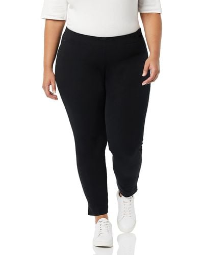 Amazon Essentials Slim-fit Bi-stretch Side-zip Ankle Trouser - Black