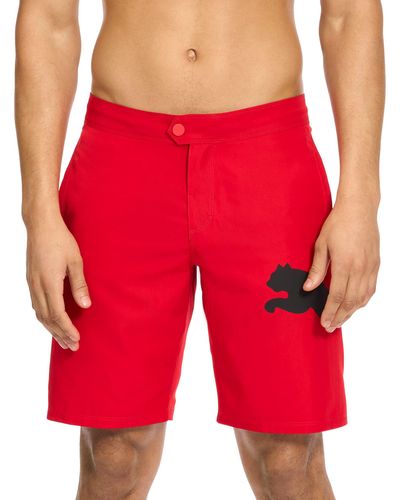 PUMA Essentail Core Board Short Costume a Boxer - Rosso