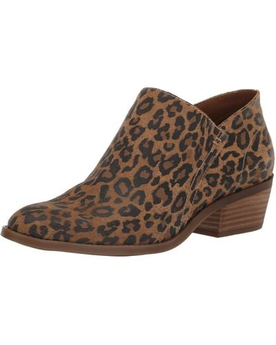 Lucky Brand Fanky Bootie Ankle Boot - Brown