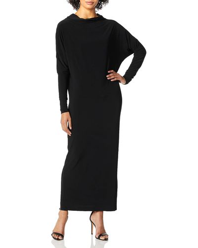 Kamalikulture Womens All In One Gown Dresses - Black