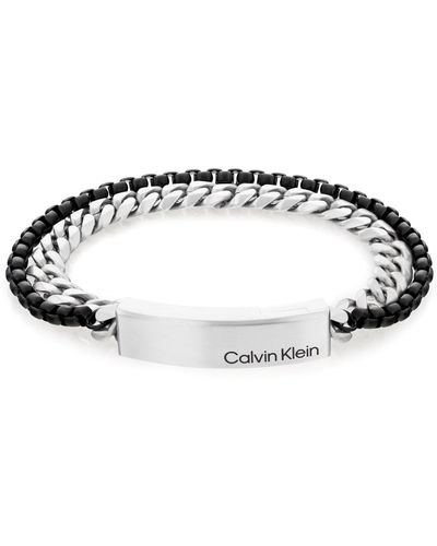 Calvin Klein Stainless Steel Chain Bracelet For - Metallic
