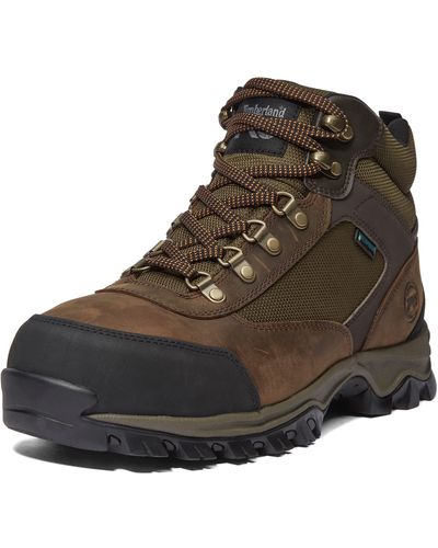 Timberland Keele Ridge Steel Safety Toe Waterproof Industrial Hiking Work Boot - Brown