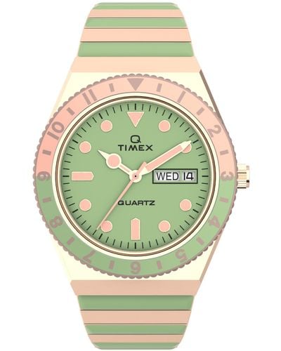 Timex Green Dial Multi-color