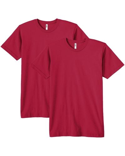 American Apparel Fine Jersey T-shirt - Red