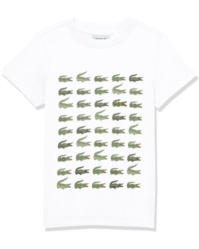 Lacoste Multi Print Croc T-shirt - White