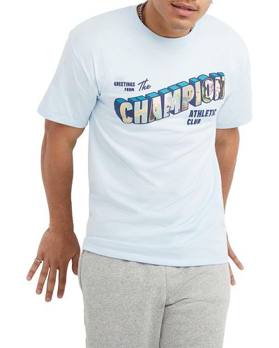 Champion , Classic, Soft And Comfortable T-shirts For - Blue