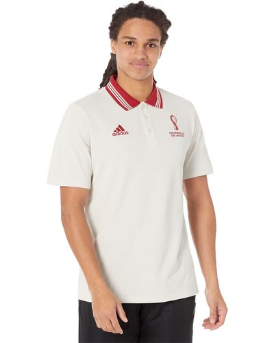 adidas World Cup 2022 Official Emblem Polo - White