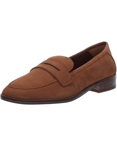 Lucky Brand Parmin Heeled Loafer Flat - Brown