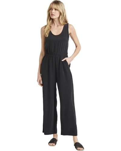 Splendid Alessandra Silk Jumpsuit - Blue