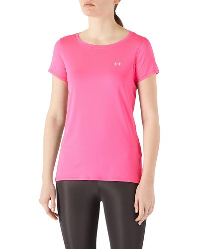 Under Armour Shirt - Electro Pink/metallic Silver - Red