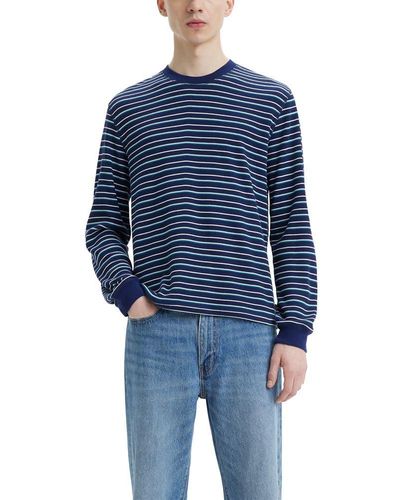 Levi's Long Sleeve Relaxed Thermal, - Blue