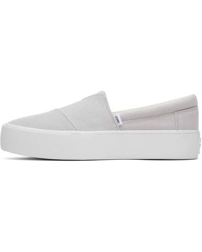 TOMS Fenix Platform Slip-on Sneaker - White