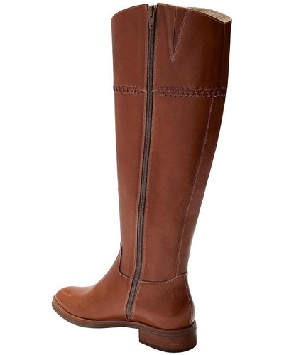 Jack Rogers Adaline Riding Boot Leather Equestrian - Brown