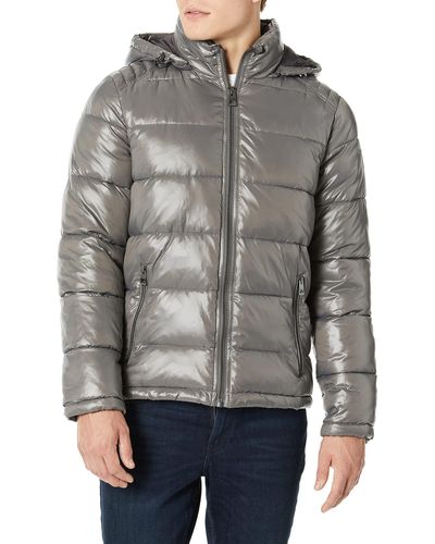 Guess Mid Weight Puffer Jacket - Gray