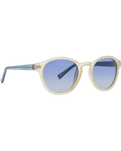 Life Is Good. Polarized Round Sunglasses - Blue