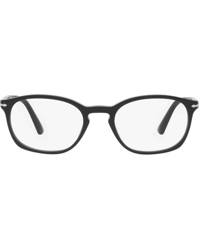 Persol Po3303v Square Prescription Eyewear Frames - Black