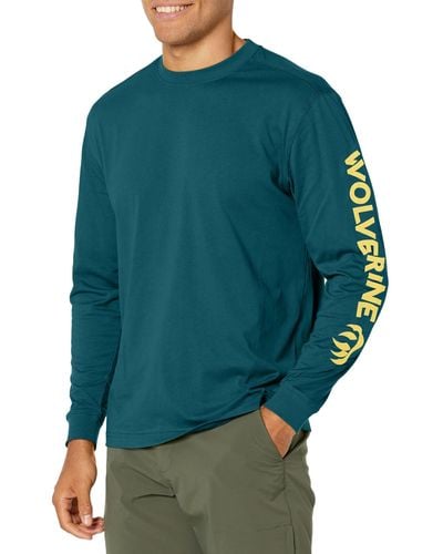 Wolverine Graphic Long Sleeve Tee - Green