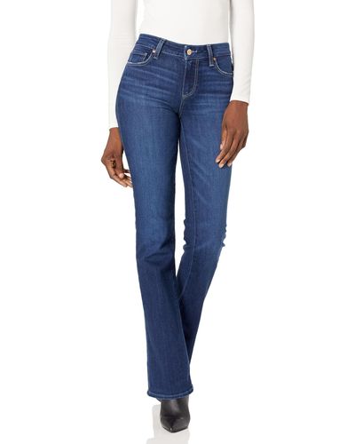 Trina Turk Cropped Pant With Button Detail - Blue