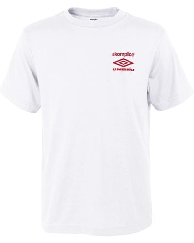Umbro Erwachsene X Akomplice World Peace kurzen Ärmeln T-Shirt - Weiß