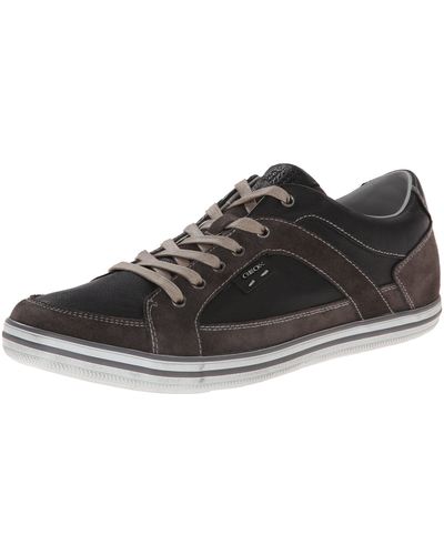 Geox U Box 9 Low Top Fashion Sneaker,black/mud,44 Eu/11 M Us