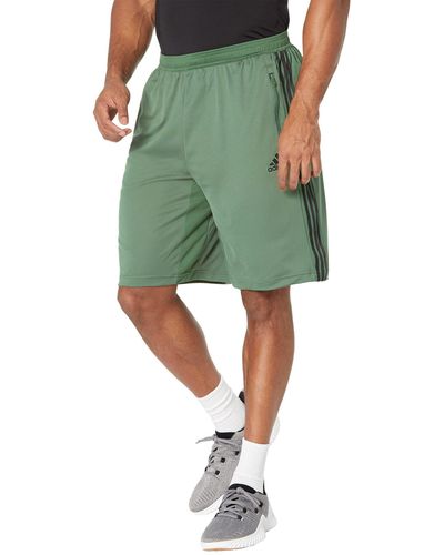 adidas Big Tall Designed 2 Move 3-stripes Primeblue Shorts - Green