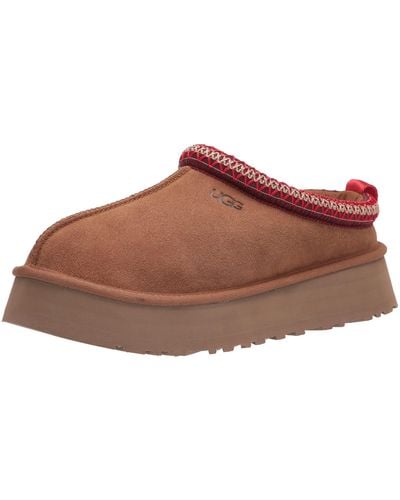 UGG Tazz Suede And Shearling Slippers - Brown