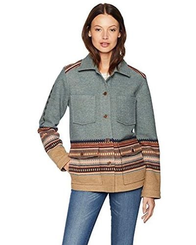 Pendleton Western Horizons Wool Coat - Gray