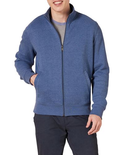Amazon Essentials Full-Zip Fleece Mock Neck fashion-sweatshirts - Blau