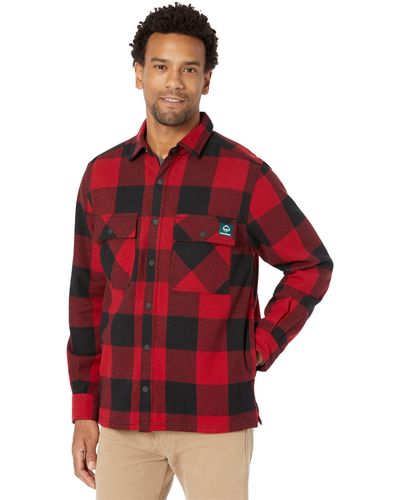 Wolverine Forge Heavyweight Flannel Overshirt - Red