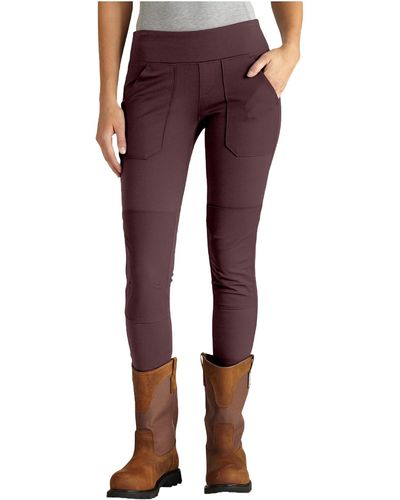 Carhartt Force Fitted Midweight Utility Legging - Rot