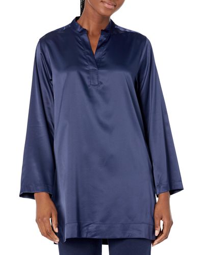 Natori Glamour Tunic Length: 33"-midnight Navy-large - Blue