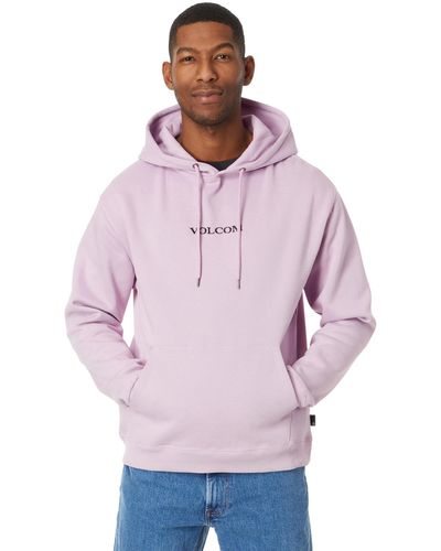 Volcom Stone Pullover Fleece Sweatshirt - Purple