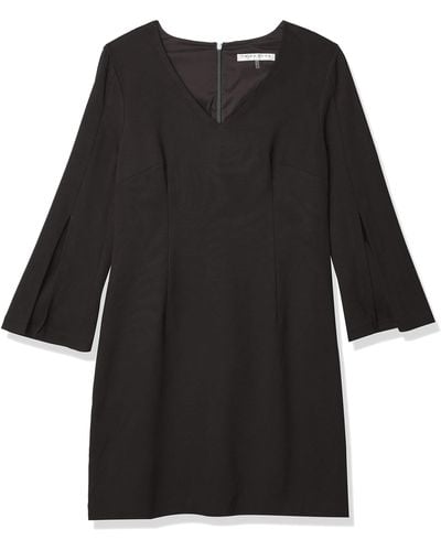 Trina Turk Split Sleeve Dress - Black