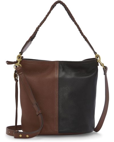 Lucky Brand Salz Leather Crossbody Handbag - Brown
