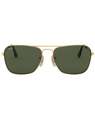 Ray-Ban Rb3136 Caravan Square Sunglasses - Green