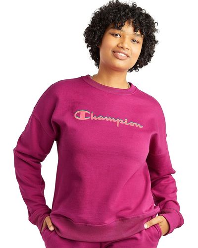 Champion Powerblend Relaxed Crew - Pink
