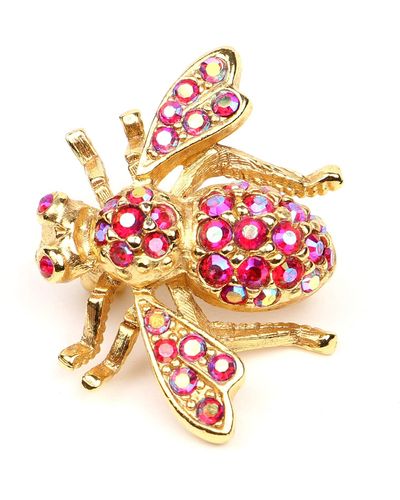 Ben-Amun Bugs Collection Brooches Fashion Jewelry For - Pink