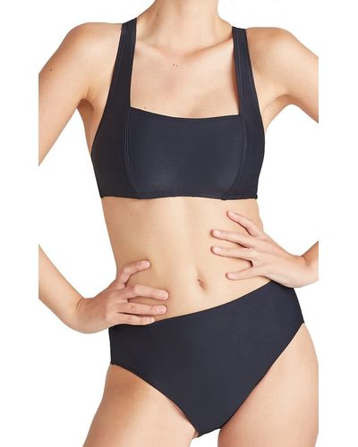 Yummie Standard Gaia High Waist Swimsuit Bikini Bottom - Black