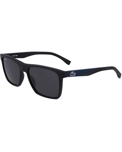 Lacoste L900s L900s-001 Rectangular Sunglasses, Black Matte, 56.02 Mm