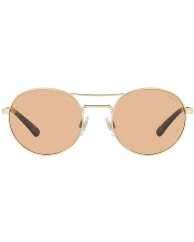 Polo Ralph Lauren Ph3142 Round Sunglasses - Black